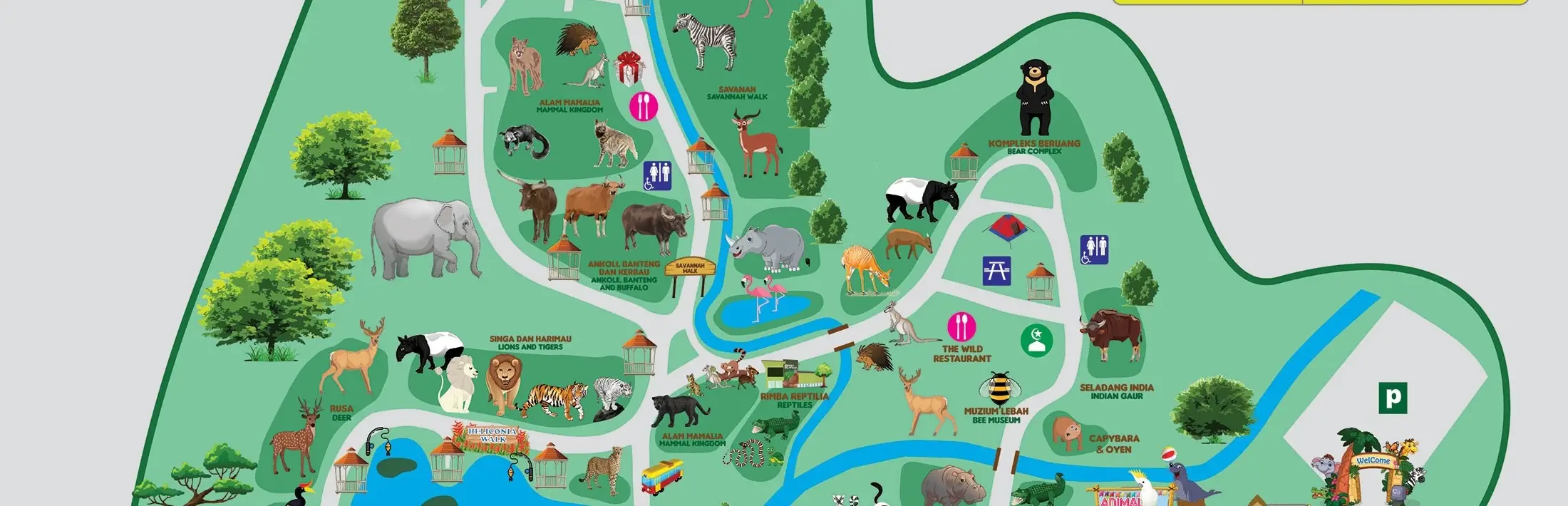 Center Zoo Negara Map