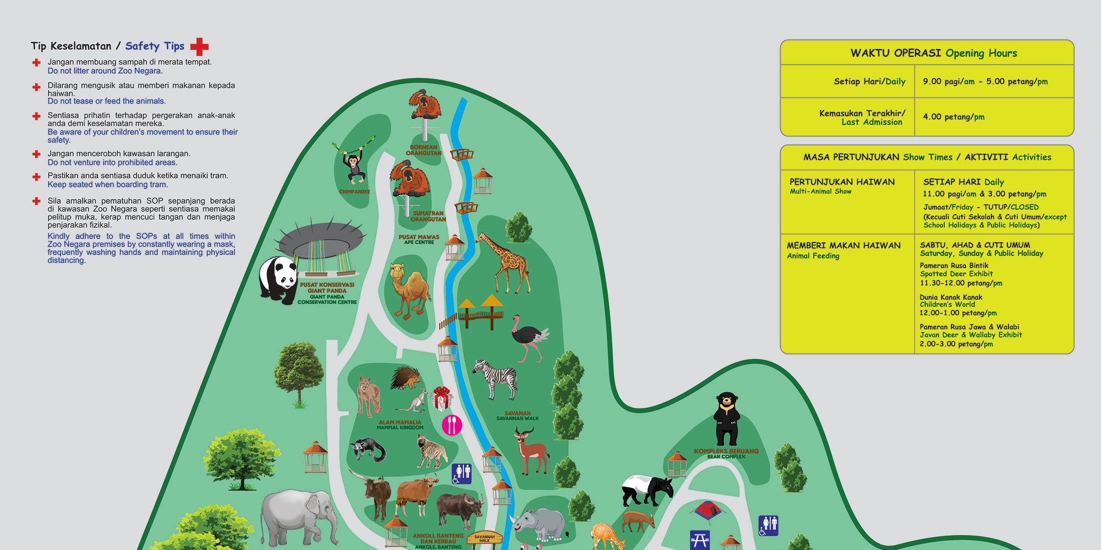 Zoo Negara Map